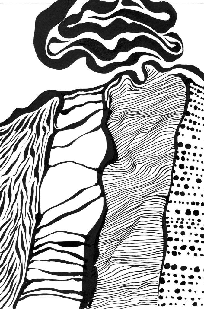 Jan Astner COINCIDENCES monchrome drawing