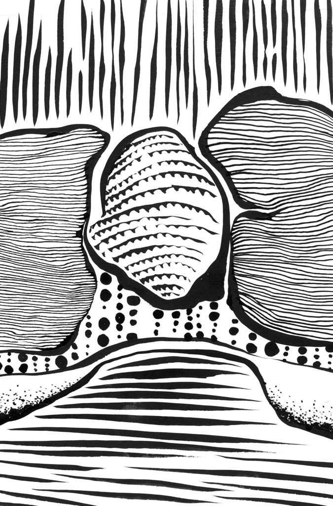 Jan Astner COINCIDENCES monchrome drawing